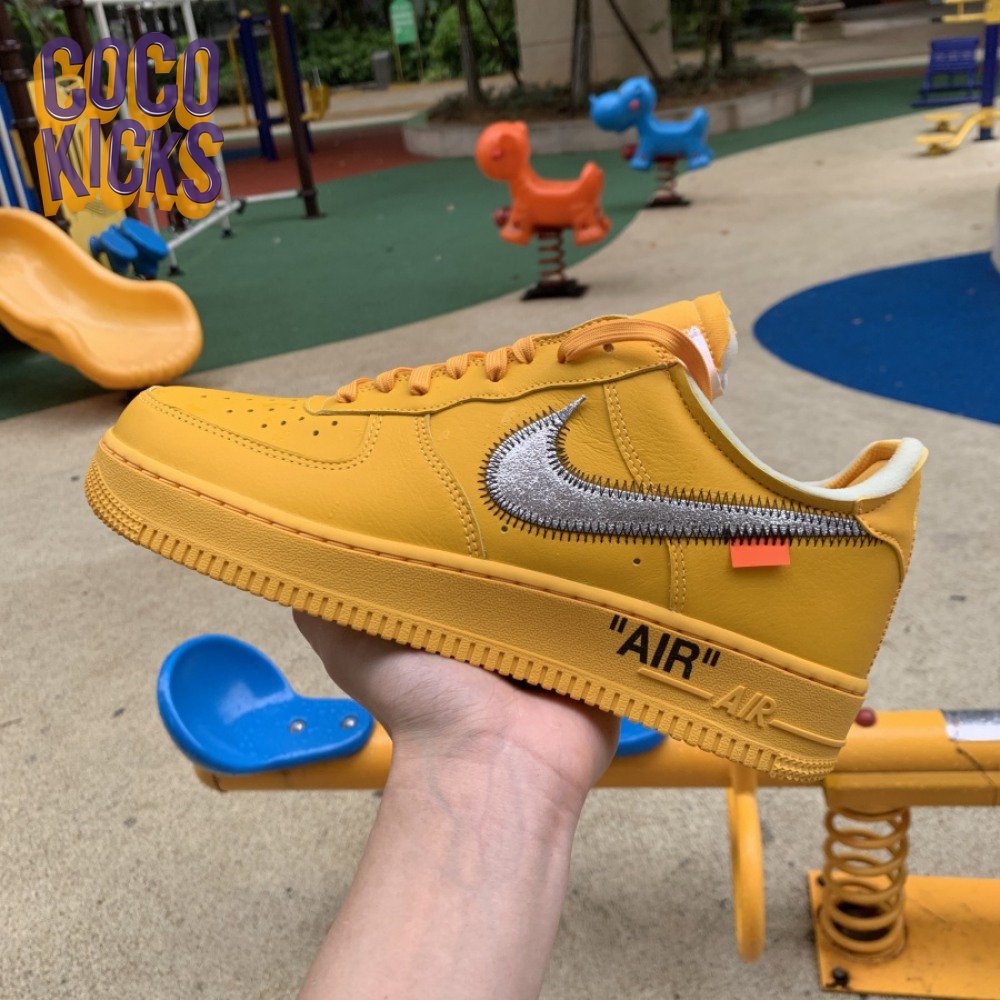 Nike Air Force 1 Low Off-White University Gold Size 5.5 DD1876-700